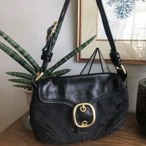 COACH Black soho flap